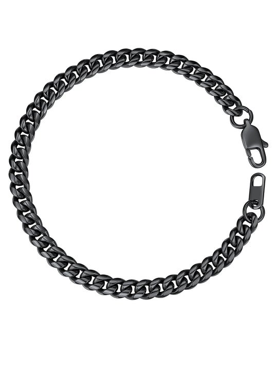 Gold Plated Bracelet for Men Chunky Cuban Bracelet 14MM 7.5 Inch Stainless Steel Chain Bracelet Birthday Father Day Graduation Jewelry Gifts for Him Dad Adults Age