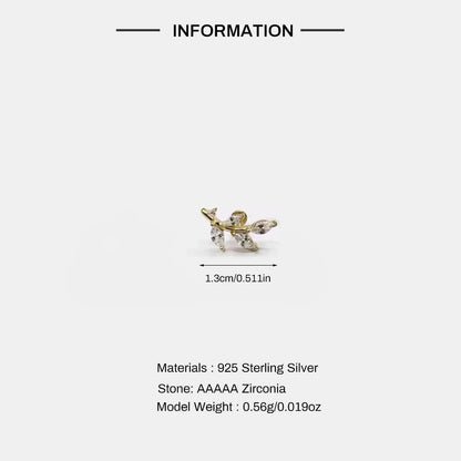 Luxe Line Mini Zircon Stud – A Spark of Modern Minimalism